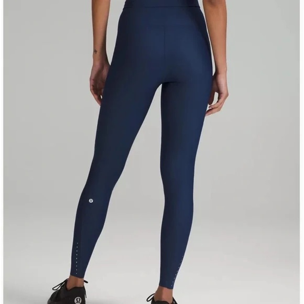 Lululemon 25” Blue Leggings with Pockets